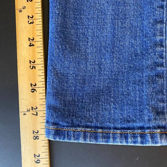 Anthropologie Pilcro Medium Wash Slim Straight Blue Jeans, Size 29 - Picture 9 of 10